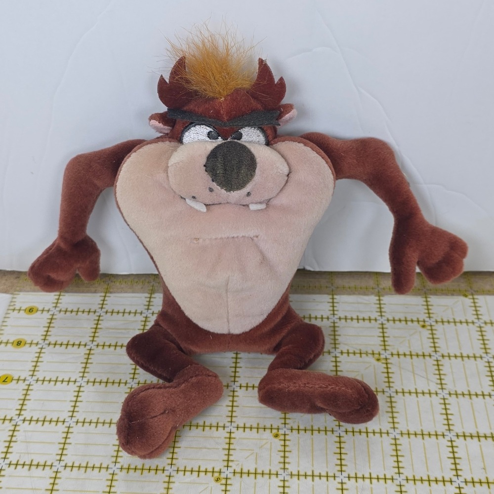 Ty Looney Tunes Taz Tasmanian‎ Devil Plush 8 inch Beanie Baby 2011 Brown Toy